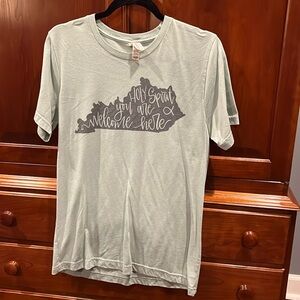 Size medium light green T-shirt